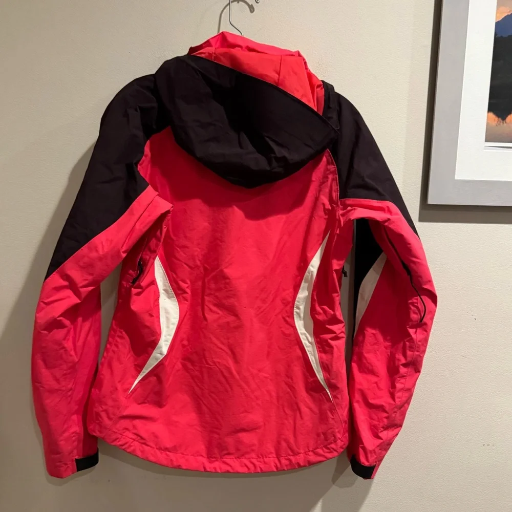 The North Face‎ Pink and Black Ski Jacket with High Collar Small